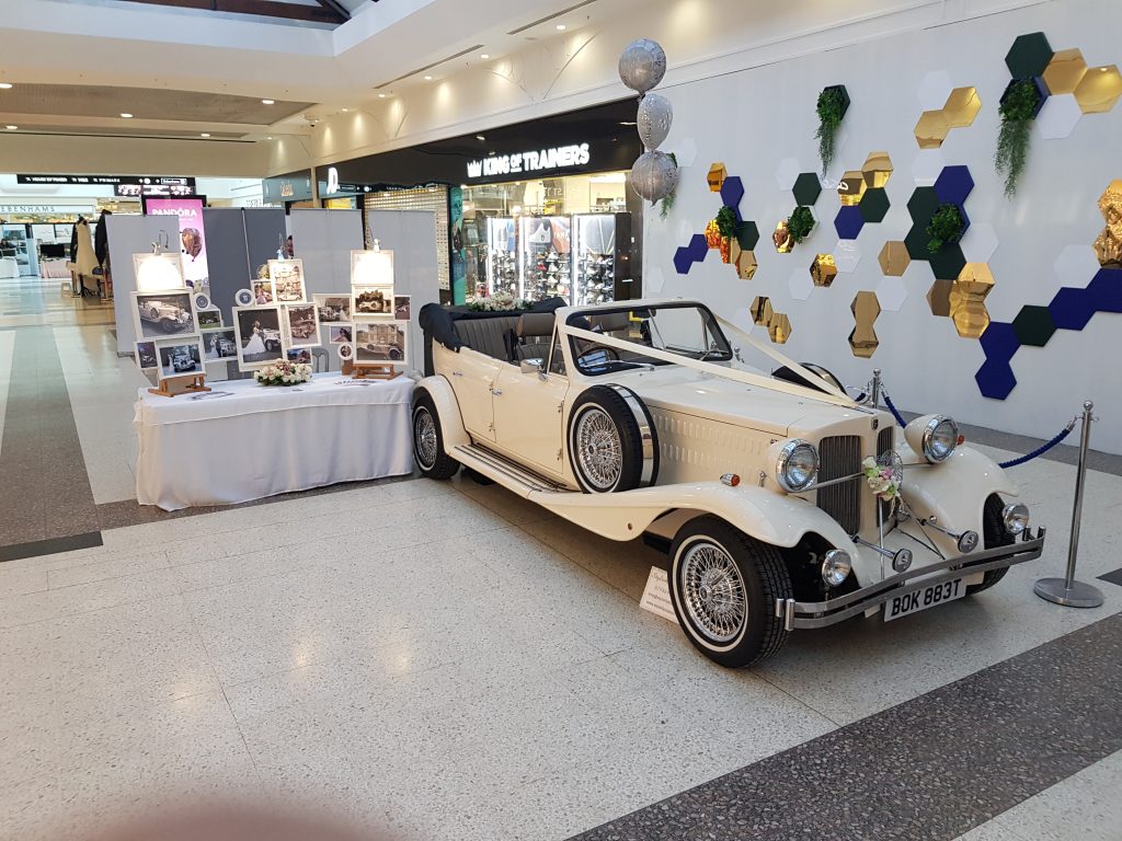 Beauford Wedding Car at an event/wedding fayre.